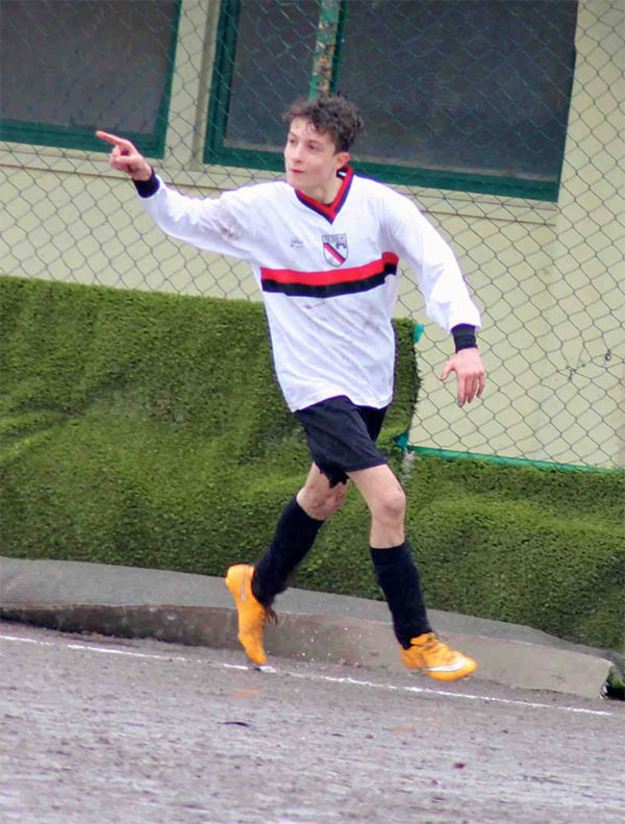 Andrea Grosso, autore di una tripletta