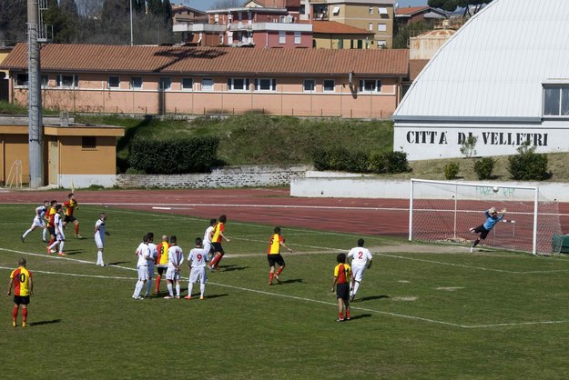 Il momento del gol di Triola