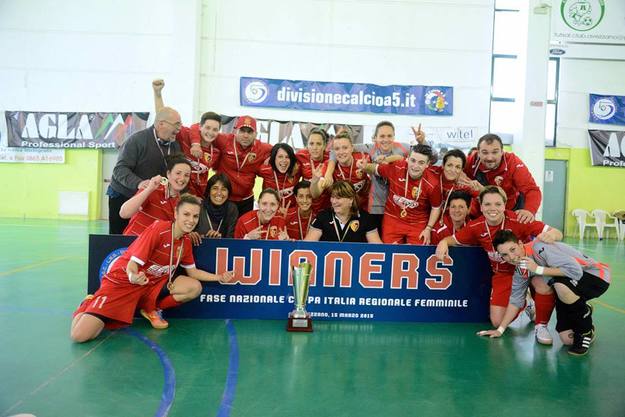 La vittoria della Coppa Italia (Foto © Divisione Calcio a 5)