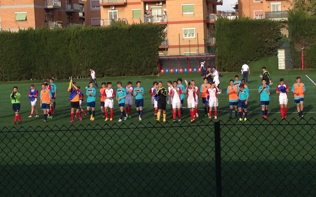 Bel gesto al Candiani, terzo tempo delle due squadre