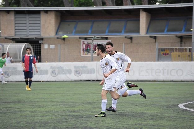Amici esulta (foto Piccirilli@photosportroma.it)