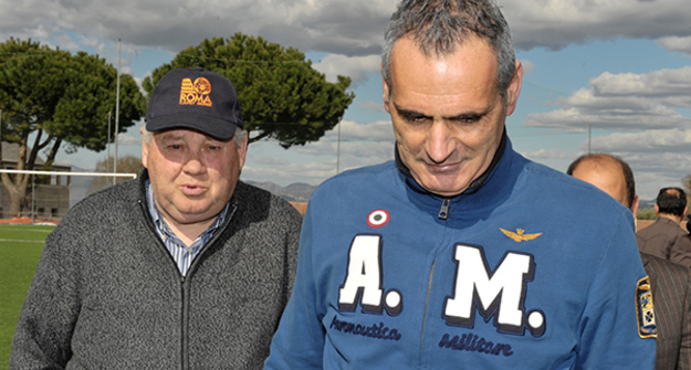 Maurizio Rossi con il vicepresidente del Cr Lazio Vincenzo Calzolari © crlazio.info