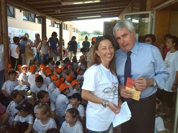 Il presidente del Coni Lazio, Riccardo Viola, in visita a Civitavecchia