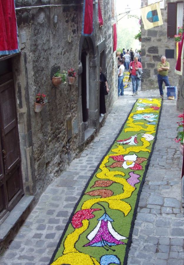 Un dettaglio dell'Infiorata di Bolsena