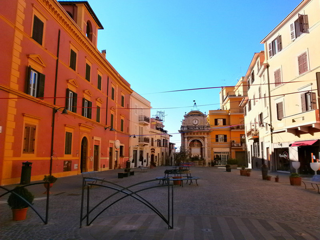 Piazza Risorgimento a Cerveteri