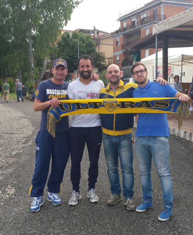 Diego Pierangeli con lo staff