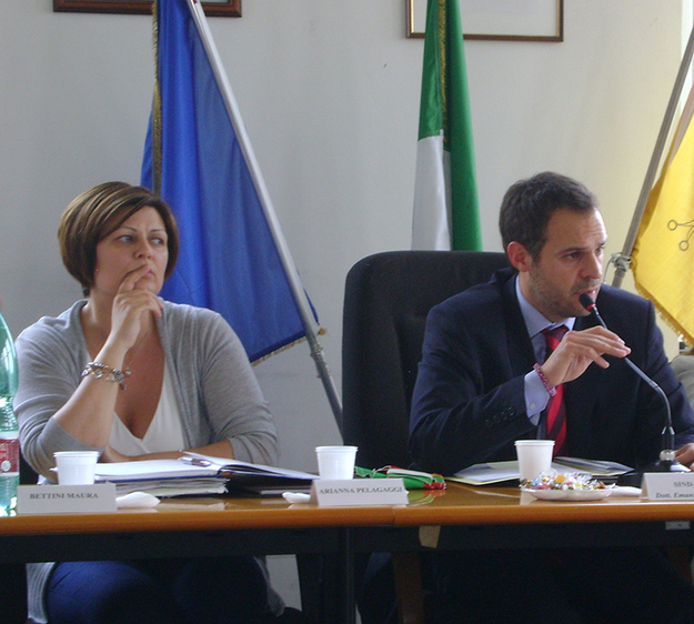 Arianna Pelagaggi con il Sindaco
