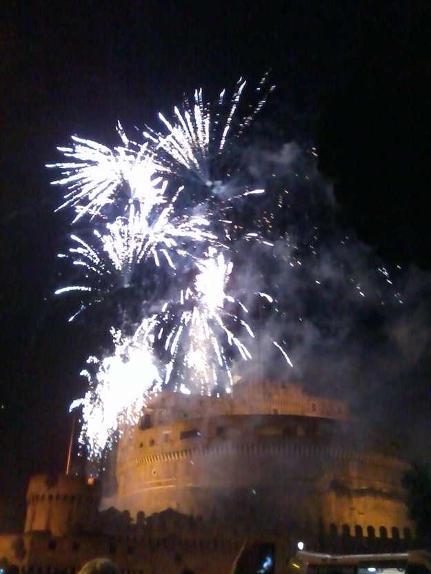 La "Girandola" di Castel Sant'Angelo (© - Gazzetta Regionale)
