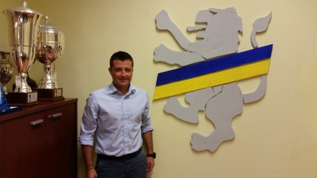 Federico Coppitelli nella sede del Frosinone foto©frosinonecalcio.com