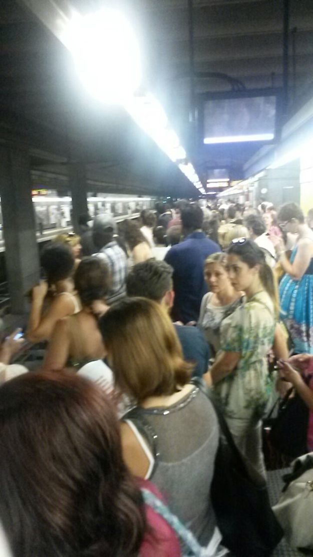La banchina della stazione metro di Tiburtina (© - Margherita Ragonesi)