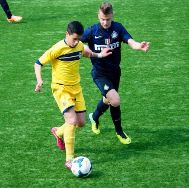 Matteo Maggiolini con la maglia dell'Urbetevere