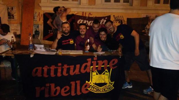 Il banchetto a piazza dell'Immacolata