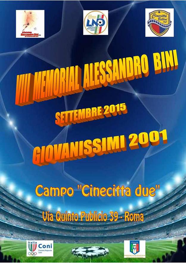 La locandina del memorial