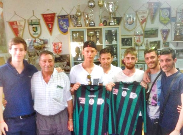 Alla presentazione dei tre nuovi arrivati c'erano anche gli ex Sant'Angelo Romano Alessio e Simone Sciamanna, anche loro neo acquisti biancoverdi