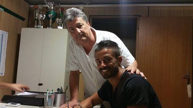 Andrea Pintori con il presidente Camerini
