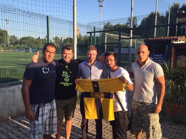 Groos e Roano in compagnia di staff e dirigenza gialloblu