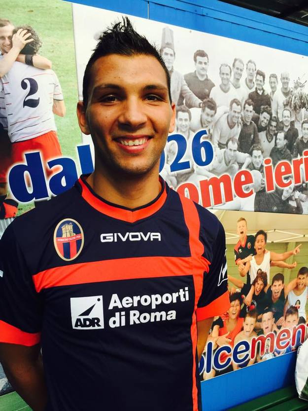 Mirko Forcina con la maglia del Fiumicino
