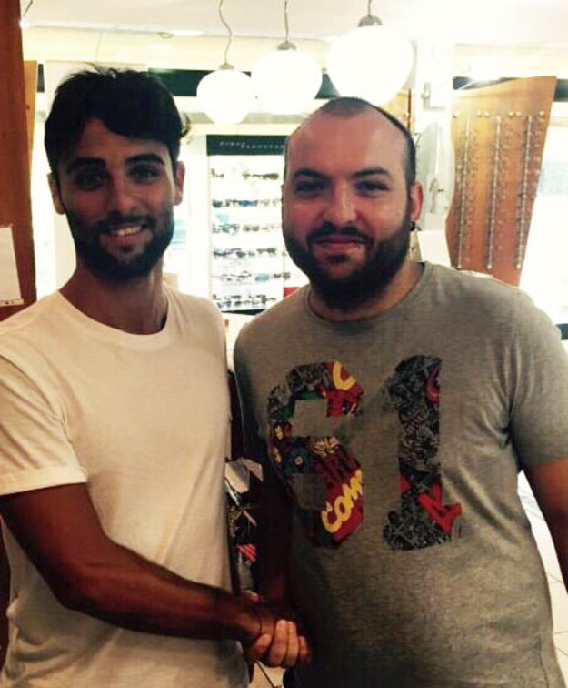 Edoardo Saccaro e il ds Turetta
