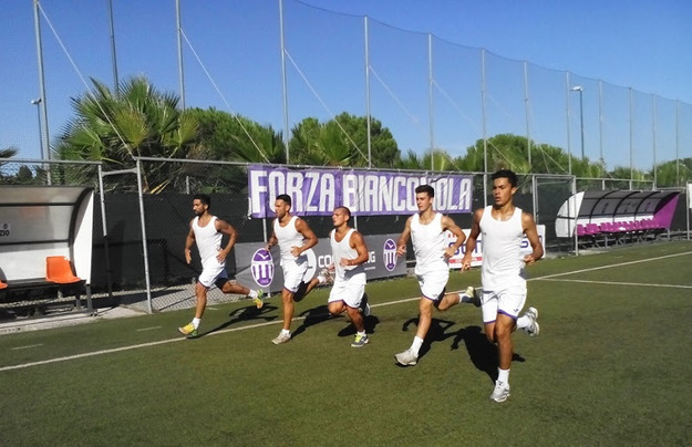I biancoviola in allenamento