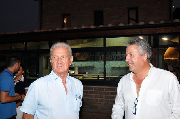 Il presidente Bernardini in compagnia di Angelo Benedicto Sormani, ex calciatore di Roma e Milan