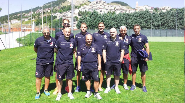 Lo staff tecnico del Ladispoli ©ladispolicalcio.it