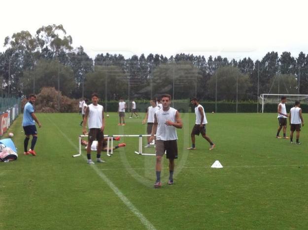 Il riscaldamento prima del match ©SS Lazio