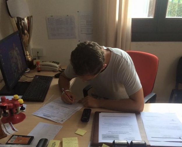 La firma del giocatore ©facebook