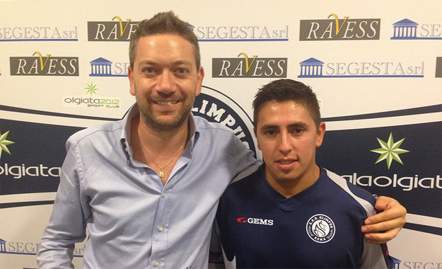 Il presidente Andrea Verde e Oscar Velazquez