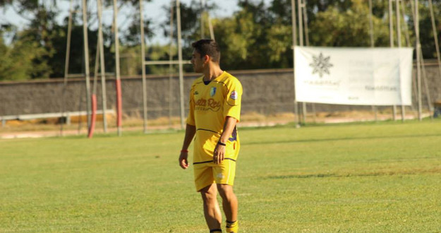 Nurchi, autore della prima rete sarda (foto@sardegnasport.com)