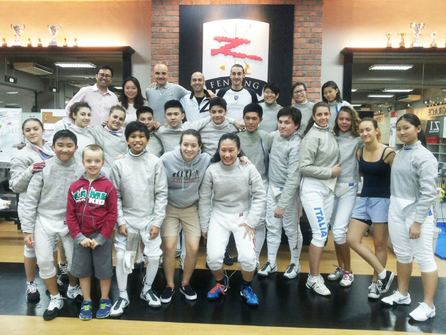 Lazio e gli ZFencers insieme a Singapore nel fencing camp 