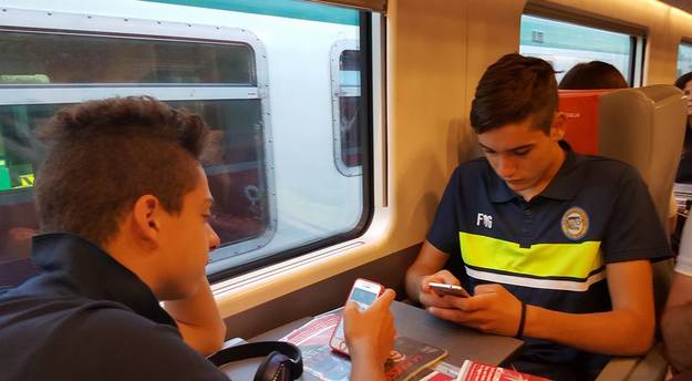 Bayslach e Milani verso il provino (foto©Facebook/Urbetevere)
