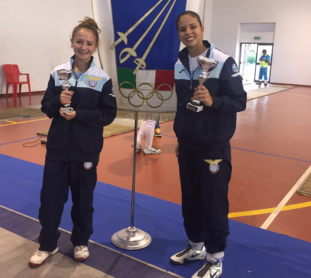 Le belle fiorettiste Ludovica Allegrini e Agnese Bolini 