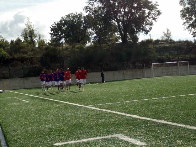 Il riscaldamento del Calcio Sezze