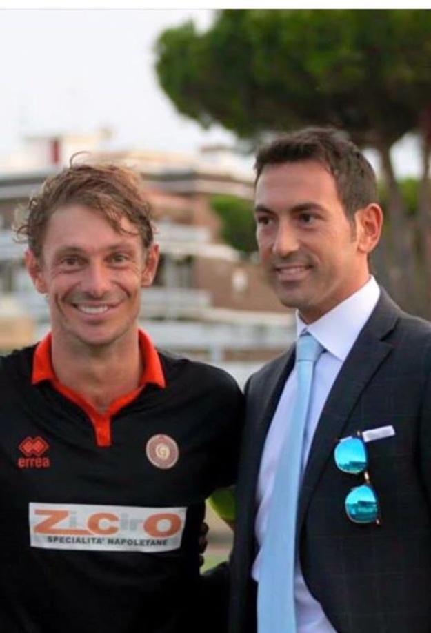 Daniele Giovannoni con l'attore Giorgio Pasotti