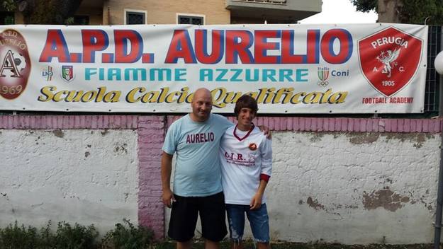 A sinistra Ottaviani, tecnico dell'Aurelio