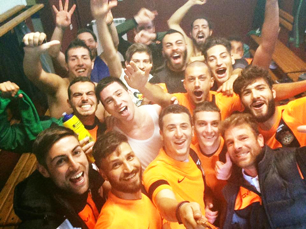 Selfie negli spogliatoi per il Praeneste
