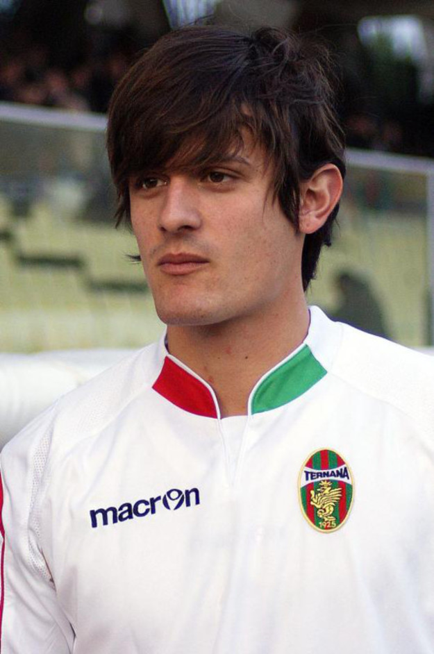 Della Penna con la maglia della Ternana