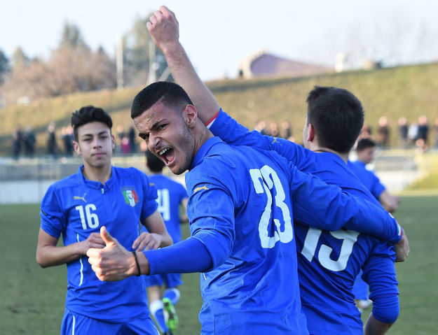 Scamacca apre le danze per gli azzurri foto©figc.it 