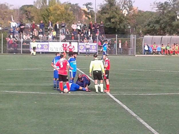 Uno scatto della partita di domenica