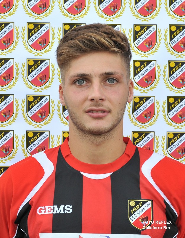 Stefano Mattoni con la maglia del Colleferro