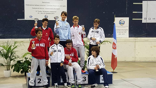 Viorel Fioravanti 1° classificato Lazio Scherma