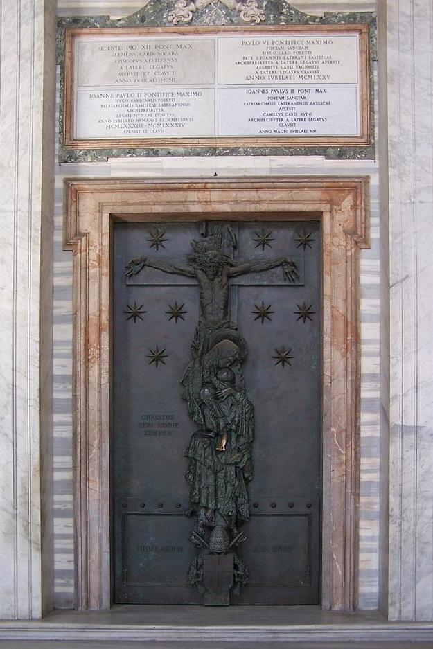 Battenti della Porta Santa Lateranense, di Floriano Bodini