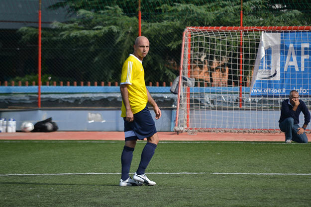 Maurizio Battistelli difensore dell'Atletico Morena