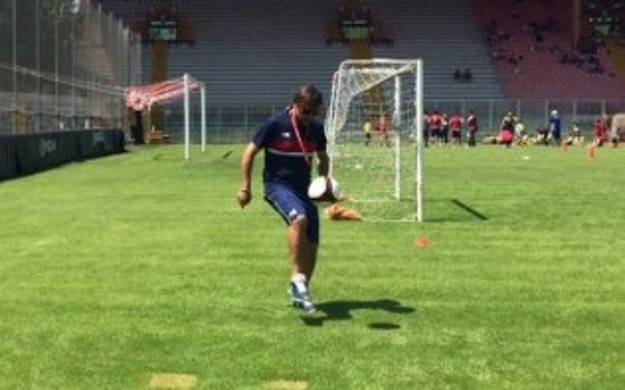 Mister Fortuni in allenamento