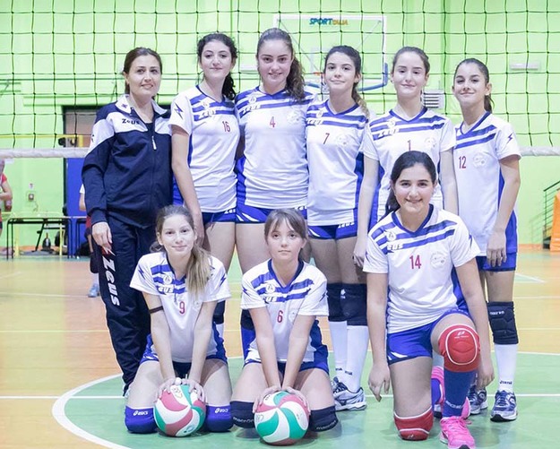 Le ragazze dell' Under 13 del Cisterna 88