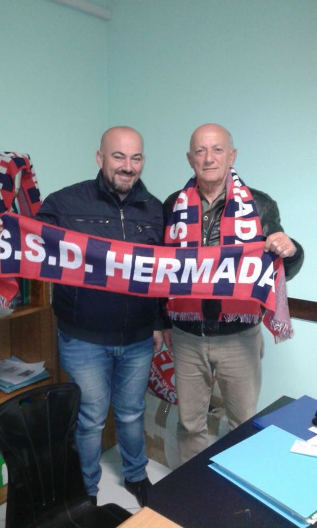 Il presidente Marcuzzi e il nuovo tecnico Martinelli