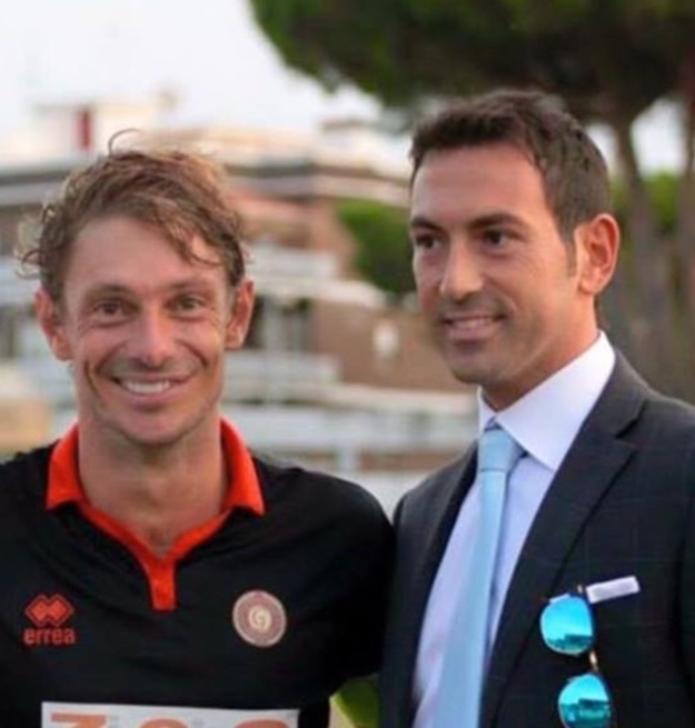 Il presidente Giovannoni con l'attore Giorgio Pasotti