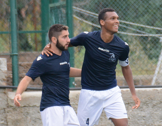 N'Dah, a destra, qui con Nicolucci (foto ©Del Gobbo)