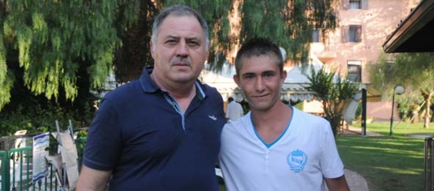 Il presidente Pezone e Daniele Menegat