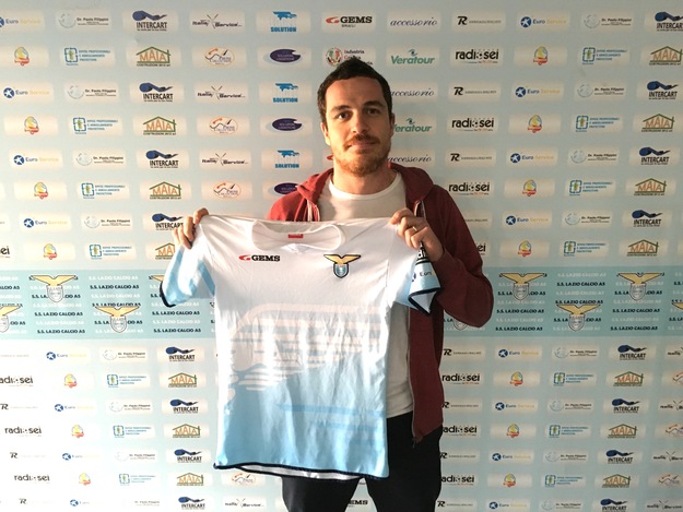 Patrizi con la maglia della Lazio
